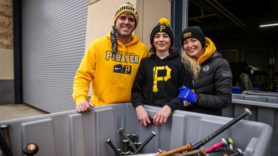 Young Pirates fan, team come together for massive equipment drive taken at PNC Park (Pirates)